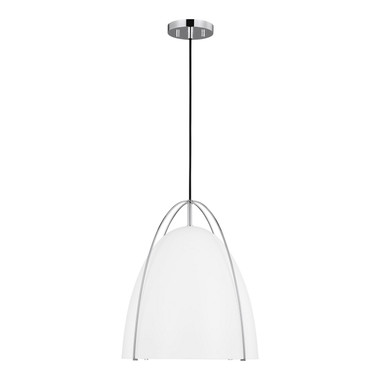Visual Comfort Studio - 6651801-05 - One Light Pendant - Norman - Chrome