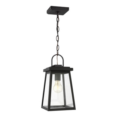 Visual Comfort Studio - 6248401EN3-12 - One Light Outdoor Pendant - Founders - Black