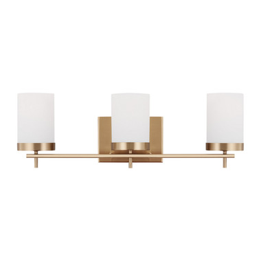 Visual Comfort Studio - 4490303-848 - Three Light Bath - Zire - Satin Brass
