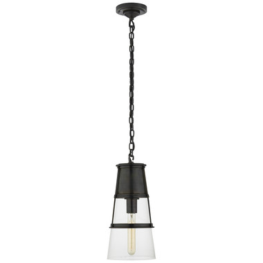Visual Comfort Signature - TOB 5752BZ-CG - One Light Pendant - Robinson - Bronze