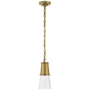 Visual Comfort Signature - TOB 5751HAB-SG - One Light Pendant - Robinson - Hand-Rubbed Antique Brass