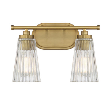 Savoy House - 8-1745-2-322 - Two Light Bathroom Vanity - Chantilly - Warm Brass
