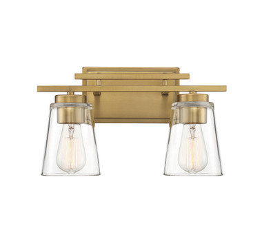 Savoy House - 8-1020-2-322 - Two Light Bath Bar - Calhoun - Warm Brass