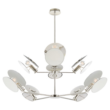 Visual Comfort Signature - TOB 5290PN-L - Eight Light Chandelier - Osiris - Polished Nickel