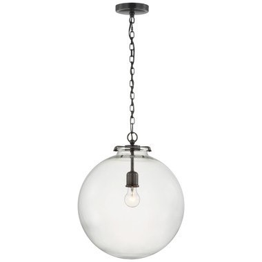 Visual Comfort Signature - TOB 5227BZ/G4-CG - LED Pendant - Katie Globe - Bronze