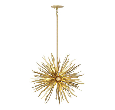 Savoy House - 7-1957-12-37 - 12 Light Pendant - Killiam - Cavalier Gold
