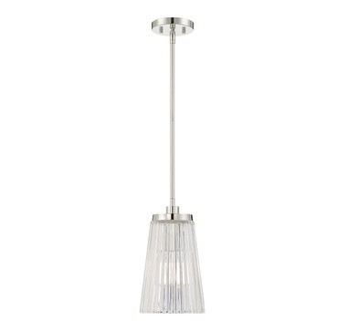 Savoy House - 7-1742-1-109 - One Light Pendant - Chantilly - Polished Nickel