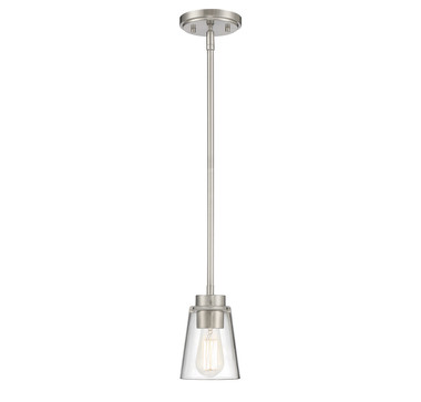 Savoy House - 7-1026-1-SN - One Light Mini-Pendant - Calhoun - Satin Nickel