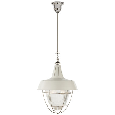 Visual Comfort Signature - TOB 5042PN-WHT - Two Light Pendant - Henry - Polished Nickel