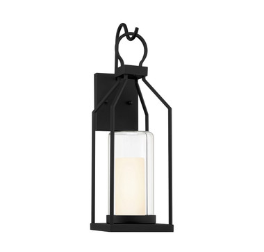 Savoy House - 5-1985-BK - One Light Outdoor Wall Lantern - Hamilton - Matte Black