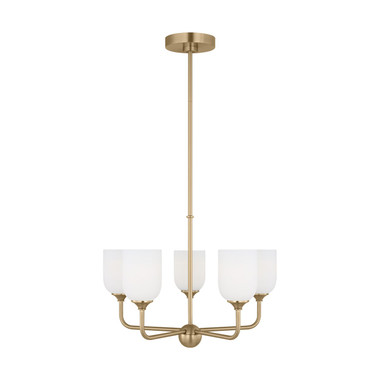 Generation Lighting. - GLC1085SB - Five Light Chandelier - Emile - Satin Bronze
