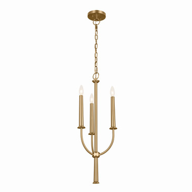 Kichler - 52496BNB - Three Light Mini Chandelier - Florence - Brushed Natural Brass