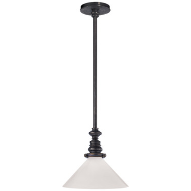 Visual Comfort Signature - SL 5125BZ-WG1 - One Light Pendant - Boston - Bronze