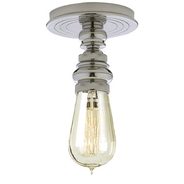 Visual Comfort Signature - SL 5001PN - One Light Flush Mount - Boston - Polished Nickel