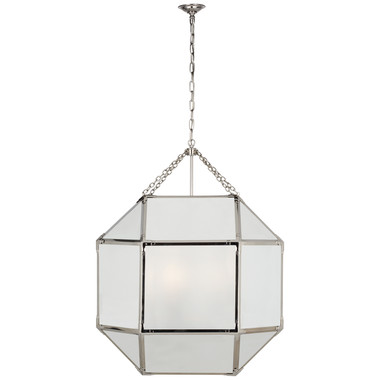 Visual Comfort Signature - SK 5034PN-FG - LED Lantern - Morris - Polished Nickel