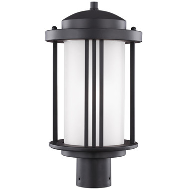 Generation Lighting. - 8247901-12 - One Light Outdoor Post Lantern - Crowell - Black