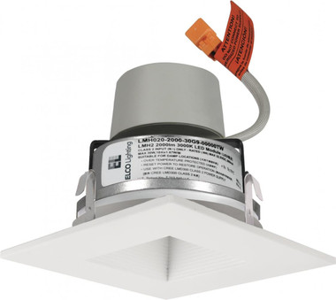 Elco Lighting - E415R08SDW - 4LED Wht Sqr Bffl Insrt W/Drv 850Lm Sd - All White