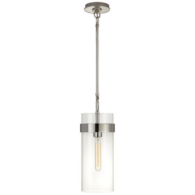 Visual Comfort Signature - S 5673PN-CG - One Light Pendant - Presidio - Polished Nickel