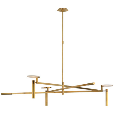 Visual Comfort Signature - KW 5603AB-ALB - LED Chandelier - Melange - Antique-Burnished Brass