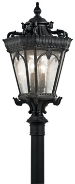 Kichler - 9559BKT - Four Light Outdoor Post Mount - Tournai - Textured Black