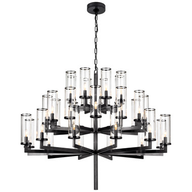 Visual Comfort Signature - KW 5202BZ-CG - 32 Light Chandelier - Liaison - Bronze