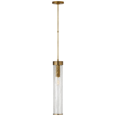 Visual Comfort Signature - KW 5118AB-CRG - One Light Pendant - Liaison - Antique-Burnished Brass