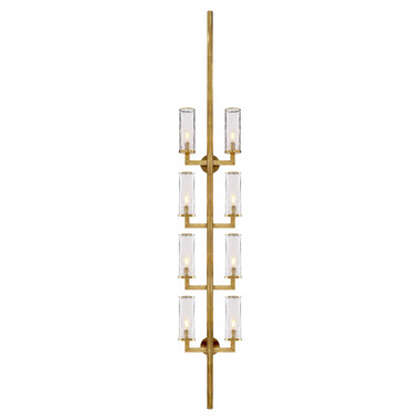 Visual Comfort Signature - KW 2204AB-CRG - Eight Light Wall Sconce - Liaison - Antique-Burnished Brass
