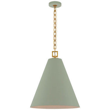 Visual Comfort Signature - JN 5323CEL/G - LED Pendant - Theo - Celadon and Gild