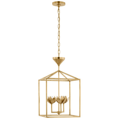 Visual Comfort Signature - JN 5301AB - LED Lantern - Alberto - Antique-Burnished Brass