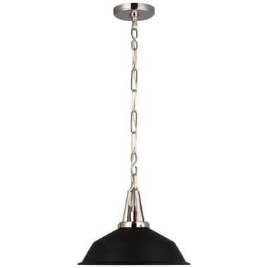 Visual Comfort Signature - CHC 5461PN-BLK - LED Pendant - Layton - Polished Nickel