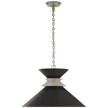 Visual Comfort Signature - CHC 5245AN-BLK - One Light Pendant - Alborg - Antique Nickel