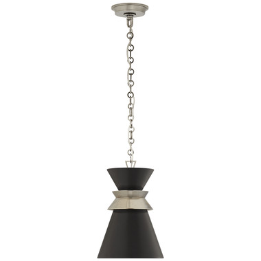 Visual Comfort Signature - CHC 5240AN-BLK - One Light Pendant - Alborg - Antique Nickel