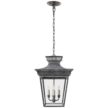 Visual Comfort Signature - CHC 5050WZ - Four Light Lantern - Elsinore - Weathered Zinc