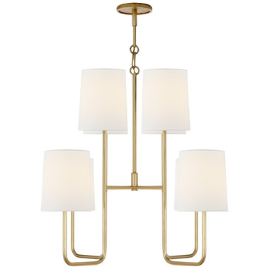 Visual Comfort Signature - BBL 5081G-L - Eight Light Chandelier - Go lightly - Gild