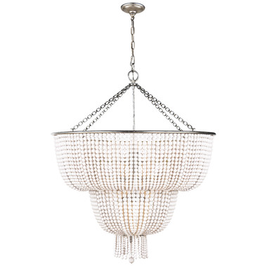 Visual Comfort Signature - ARN 5104BSL-WG - 12 Light Chandelier - Jacqueline - Burnished Silver Leaf