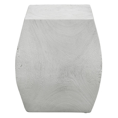 Uttermost - 25295 - Accent Stool - Grove - Soft Ivory With Natural Wood