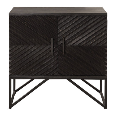 Uttermost - 24840 - Cabinet - Zadie - Black Steel