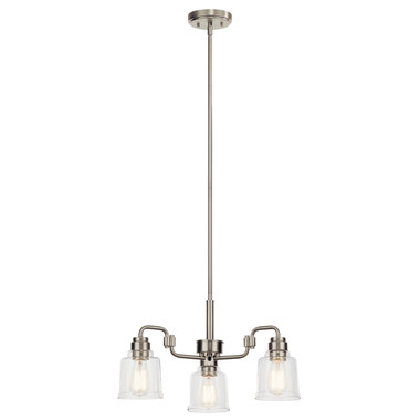Kichler - 52397NI - Three Light Chandelier - Aivian - Nickel Textured