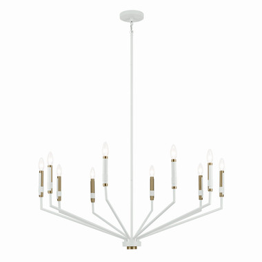 Kichler - 52348WH - Ten Light Chandelier - Armand - White