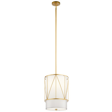 Kichler - 52073CLG - One Light Pendant - Birkleigh - Classic Gold
