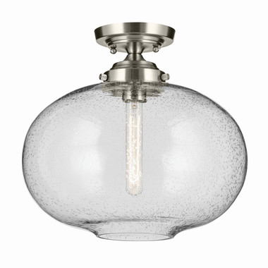 Kichler - 43913NI - One Light Semi Flush Mount - Avery - Brushed Nickel