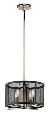 Kichler - 43713PN - Four Light Pendant/Semi Flush - Titus - Polished Nickel