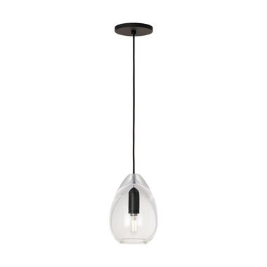 Visual Comfort Modern - SLPD278CB-L - LED Pendant - Alina - Nightshade Black