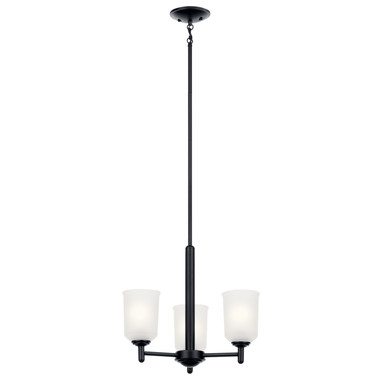 Kichler - 43670BK - Three Light Mini Chandelier - Shailene - Black