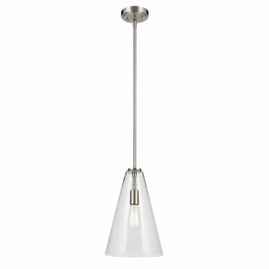 Kichler - 42199NI - One Light Pendant - Everly - Brushed Nickel