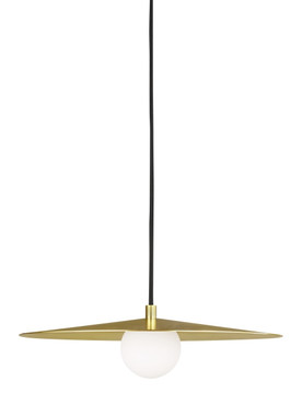 Visual Comfort Modern - 700TDPRLR - One Light Pendant - Pirlo - Aged Brass