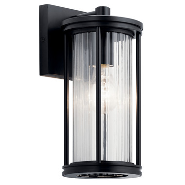 Kichler - 59022BK - One Light Outdoor Wall Mount - Barras - Black