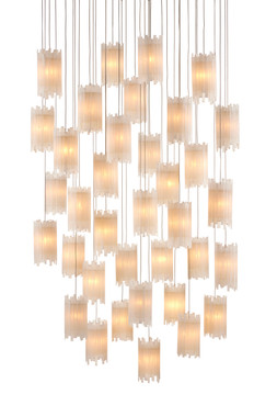 Currey and Company - 9000-0887 - 36 Light Pendant - Escenia - Frosted White