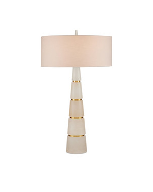 Currey and Company - 6000-0904 - Two Light Table Lamp - Eleanora - Natural/Natural Brass