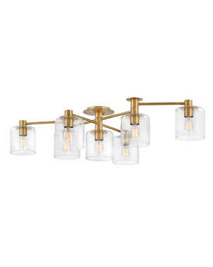 Hinkley - 4513HB - LED Semi-Flush Mount - Axel - Heritage Brass